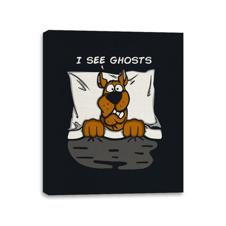 I See Ghosts - Canvas Wraps Canvas Wraps RIPT Apparel 11x14 / Black