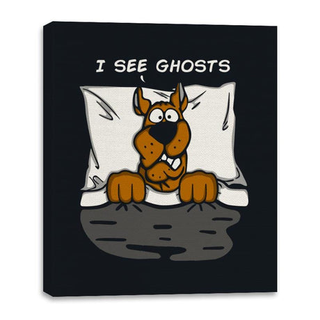 I See Ghosts - Canvas Wraps Canvas Wraps RIPT Apparel 16x20 / Black