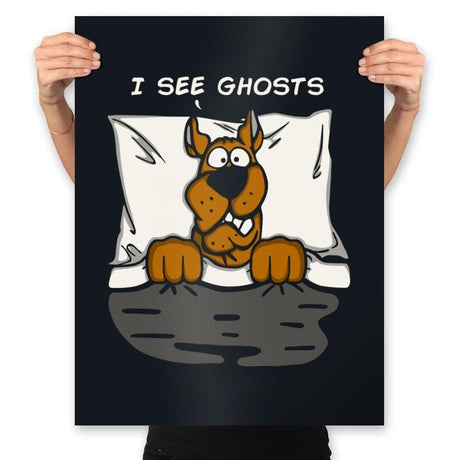 I See Ghosts - Prints Posters RIPT Apparel 18x24 / Black