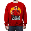 I Started Blasting - Crew Neck Sweatshirt Crew Neck Sweatshirt RIPT Apparel Small / Red