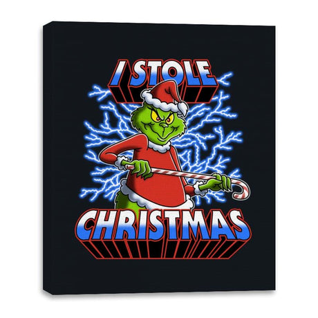 I Stole Christmas - Canvas Wraps Canvas Wraps RIPT Apparel 16x20 / Black