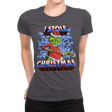 I Stole Christmas - Womens Premium T-Shirts RIPT Apparel Small / Heavy Metal