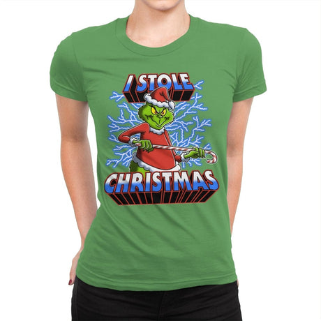 I Stole Christmas - Womens Premium T-Shirts RIPT Apparel Small / Kelly