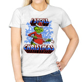 I Stole Christmas - Womens T-Shirts RIPT Apparel Small / White