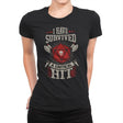 I Survived a Critical Hit - Womens Premium T-Shirts RIPT Apparel Small / Black