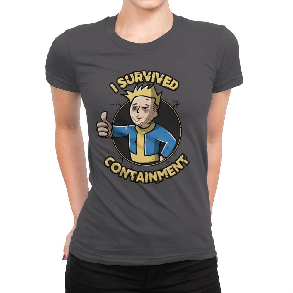 I Survived Containment - Womens Premium T-Shirts RIPT Apparel Small / Heavy Metal