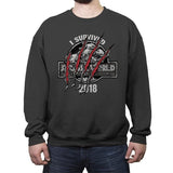 I Survived - Crew Neck Sweatshirt Crew Neck Sweatshirt RIPT Apparel Small / Charcoal