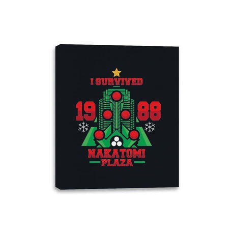 I Survived the Plaza - Canvas Wraps Canvas Wraps RIPT Apparel 8x10 / Black