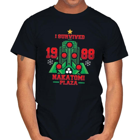 I Survived the Plaza - Mens T-Shirts RIPT Apparel Small / Black