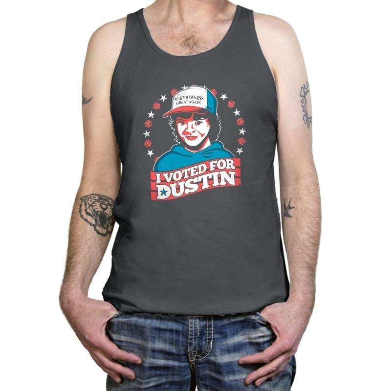 I Voted for Dustin Exclusive - Tanktop Tanktop RIPT Apparel X-Small / Asphalt