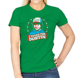 I Voted for Dustin Exclusive - Womens T-Shirts RIPT Apparel Small / Irish Green