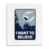 I Want to Believe - Canvas Wraps Canvas Wraps RIPT Apparel 16x20 / White