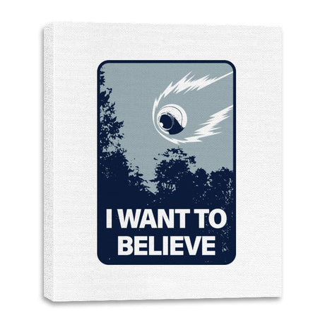 I Want to Believe - Canvas Wraps Canvas Wraps RIPT Apparel 16x20 / White