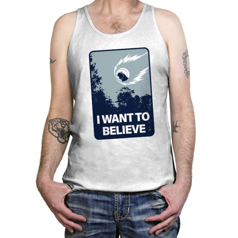 I Want to Believe - Tanktop Tanktop RIPT Apparel X-Small / White