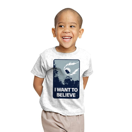 I Want to Believe - Youth T-Shirts RIPT Apparel X-small / White