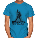 I Want to Break the Princess Free - Mens T-Shirts RIPT Apparel Small / Sapphire