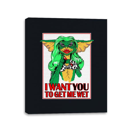 I Want You - Canvas Wraps Canvas Wraps RIPT Apparel 11x14 / Black