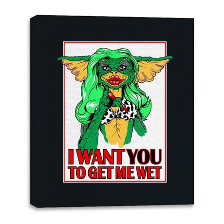 I Want You - Canvas Wraps Canvas Wraps RIPT Apparel 16x20 / Black