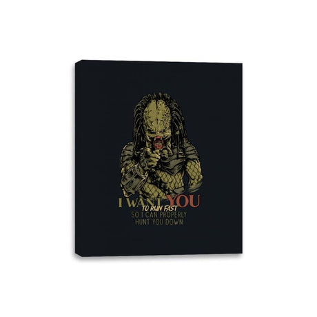 I Want You To Run Fast - Canvas Wraps Canvas Wraps RIPT Apparel 8x10 / Black