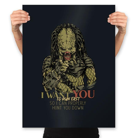 I Want You To Run Fast - Prints Posters RIPT Apparel 18x24 / Black