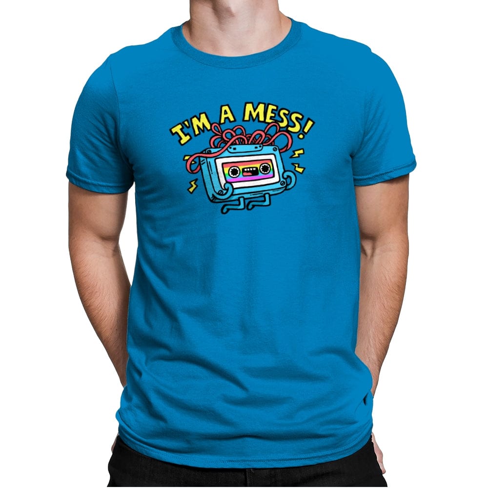 I was a Mess in the 90s - Mens Premium T-Shirts RIPT Apparel Small / Turqouise