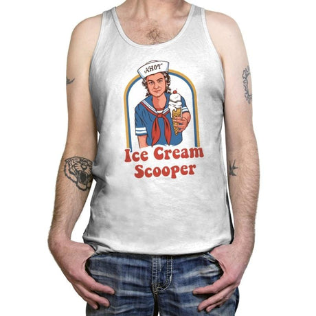 Ice Cream Scooper - Tanktop Tanktop RIPT Apparel X-Small / White