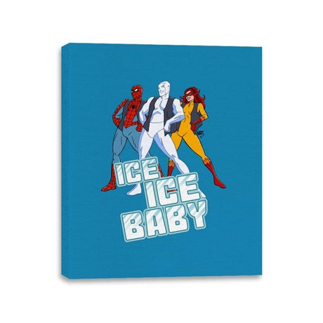 Ice Ice Baby - Canvas Wraps Canvas Wraps RIPT Apparel 11x14 / Sapphire