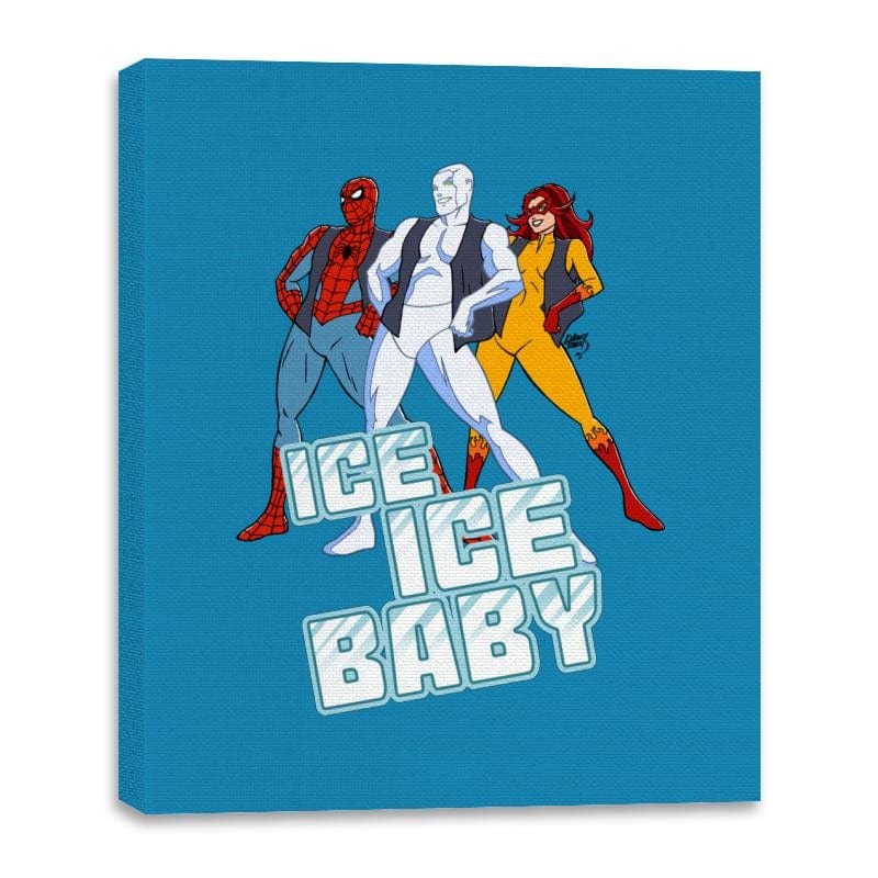 Ice Ice Baby - Canvas Wraps Canvas Wraps RIPT Apparel 16x20 / Sapphire