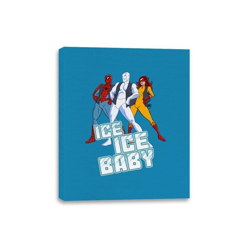 Ice Ice Baby - Canvas Wraps Canvas Wraps RIPT Apparel 8x10 / Sapphire