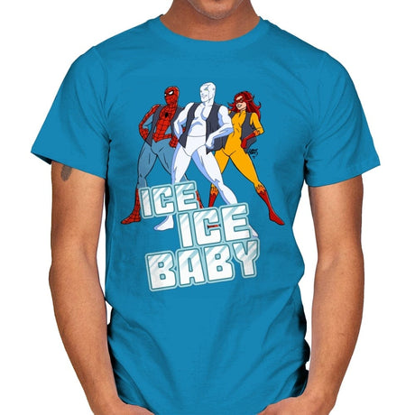 Ice Ice Baby - Mens T-Shirts RIPT Apparel Small / Sapphire