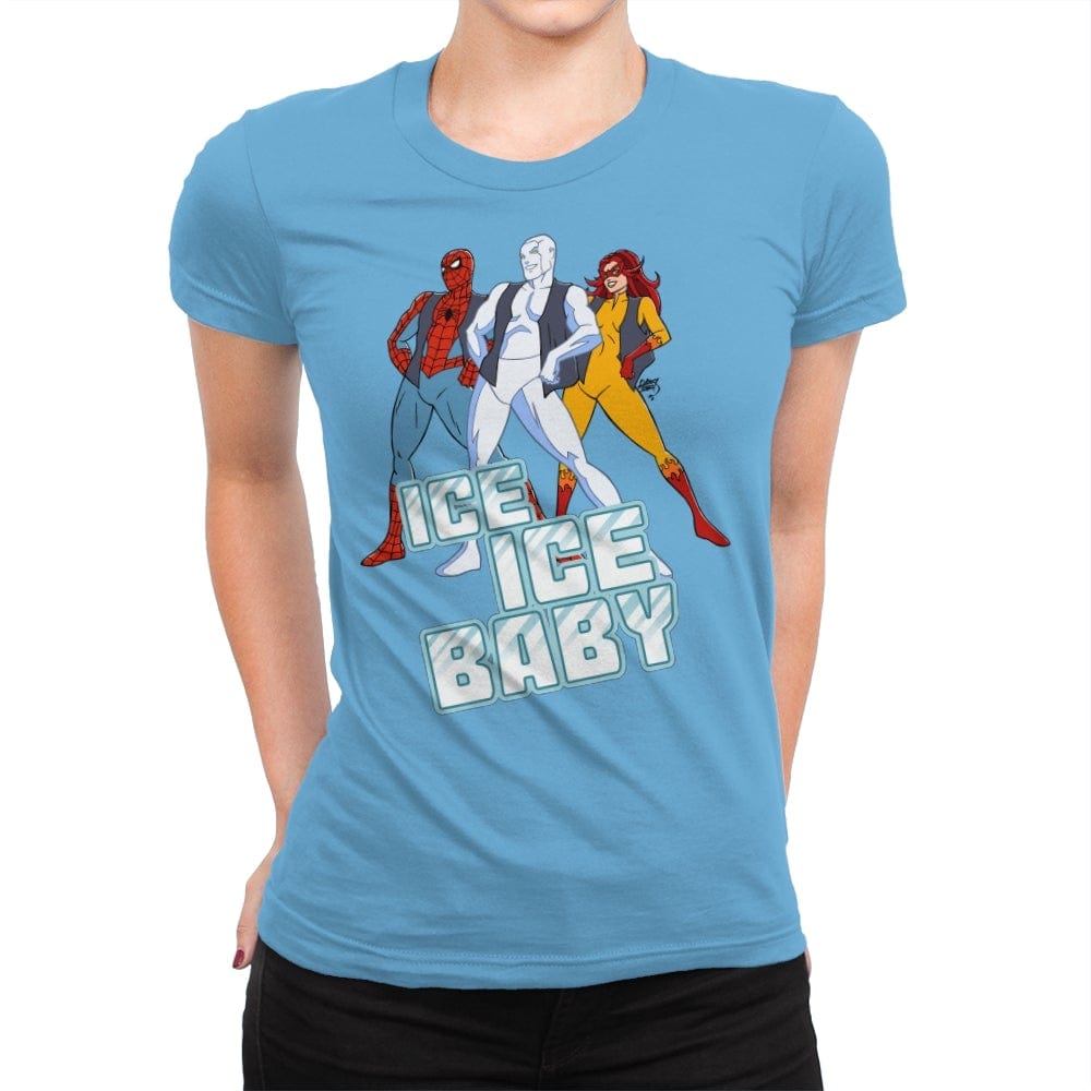 Ice Ice Baby - Womens Premium T-Shirts RIPT Apparel Small / Turquoise