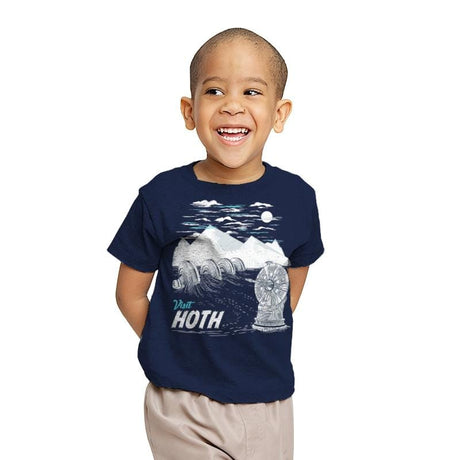 Ice Planet - Youth T-Shirts RIPT Apparel X-small / Navy