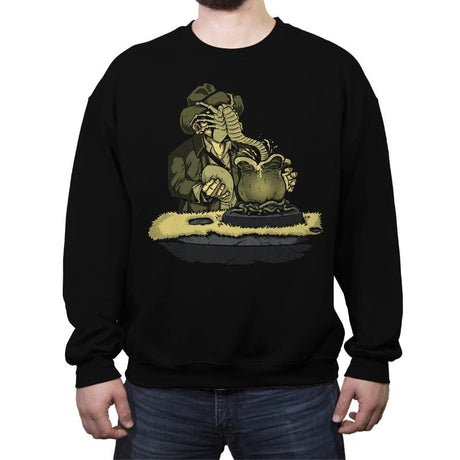 Idiotic Jones - Crew Neck Sweatshirt Crew Neck Sweatshirt RIPT Apparel Small / Black