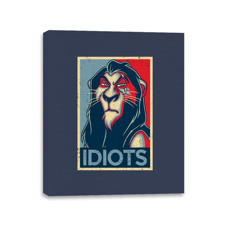 Idiots - Canvas Wraps Canvas Wraps RIPT Apparel 11x14 / Navy