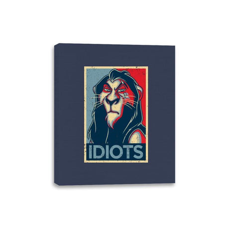 Idiots - Canvas Wraps Canvas Wraps RIPT Apparel 8x10 / Navy