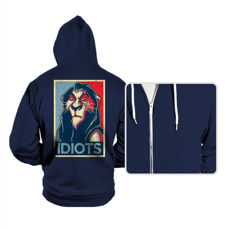 Idiots - Hoodies Hoodies RIPT Apparel Small / Navy