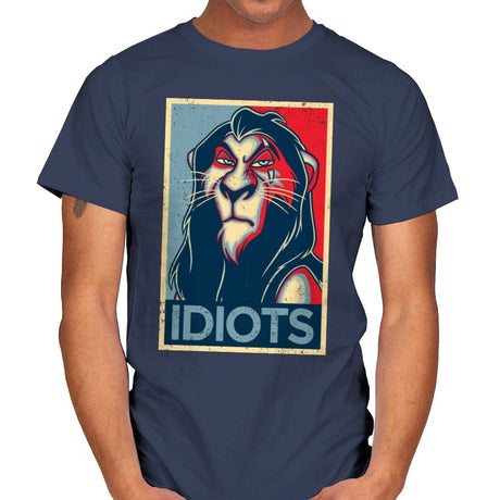 Idiots - Mens T-Shirts RIPT Apparel Small / Navy