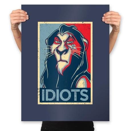 Idiots - Prints Posters RIPT Apparel 18x24 / Navy