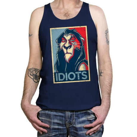 Idiots - Tanktop Tanktop RIPT Apparel X-Small / Navy