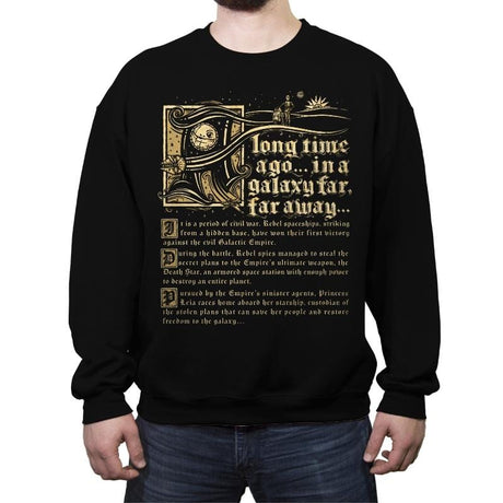 Illuminated Hope - Crew Neck Sweatshirt Crew Neck Sweatshirt RIPT Apparel Small / Black