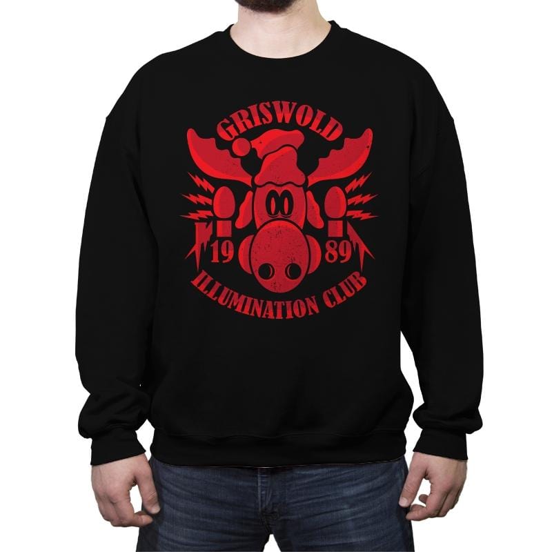 Illumination Club - Crew Neck Sweatshirt Crew Neck Sweatshirt RIPT Apparel Small / Black