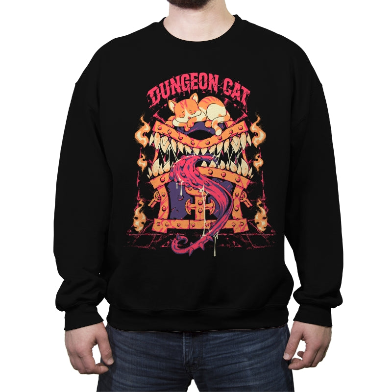 Dungeon Cat  - Crew Neck Sweatshirt