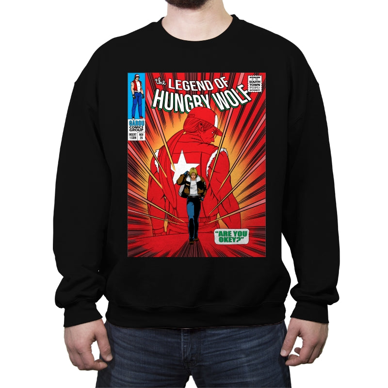 The Legend of the Hungry Wolf - Crew Neck Sweatshirt