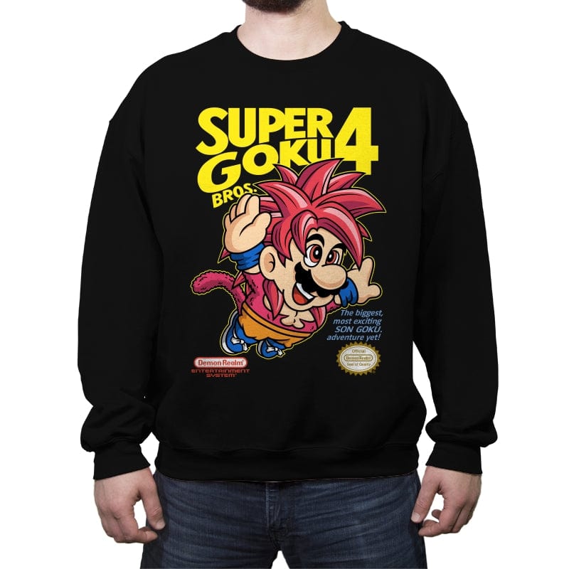 Super Goku Bros 4 - Crew Neck Sweatshirt