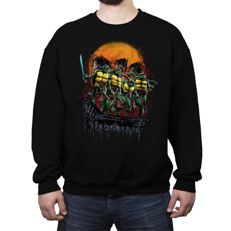 Turtles on the Roof - Crew Neck Sweatshirt