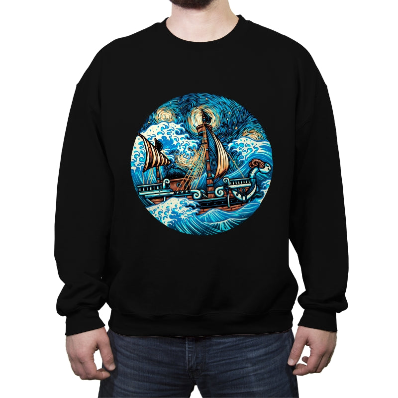 Pirate Waves - Crew Neck Sweatshirt