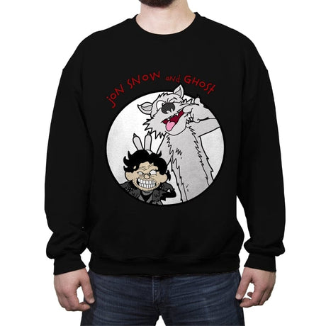 Imaginary Dire Wolf - Crew Neck Sweatshirt Crew Neck Sweatshirt RIPT Apparel Small / Black