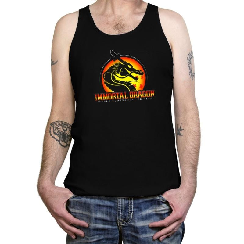 Immortal Dragon - Kamehameha Tees - Tanktop Tanktop RIPT Apparel X-Small / Black