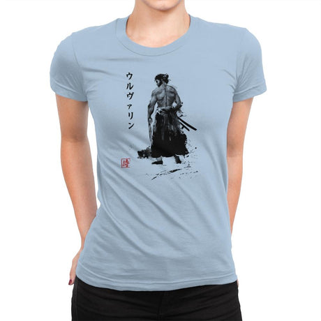 Immortal Samurai Sumi-e - Sumi Ink Wars - Womens Premium T-Shirts RIPT Apparel Small / Cancun