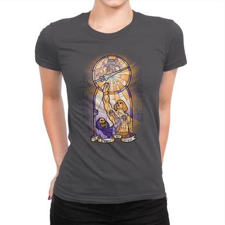 In Power We Trust - Womens Premium T-Shirts RIPT Apparel Small / Heavy Metal